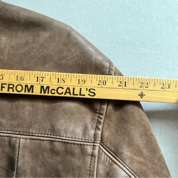 Vintage MIX leather ranch oversized jacket Sz L - Picture 13 of 14